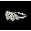 Image 2 : 18KT White Gold 0.65ctw Diamond Ring