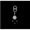 Image 1 : 14KT White Gold 8.51ct Onyx and Diamond Pendant