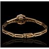 Image 2 : 14KT Two-Tone Gold 0.26ctw Diamond Bracelet