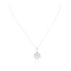 Image 1 : 14KT White Gold 0.55ctw Diamond Pendant With Chain