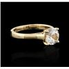 Image 2 : 14KT Yellow Gold 1.76ct White Sapphire Ring