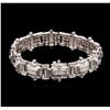 Image 2 : 14KT White Gold 3.77ctw Diamond Bracelet