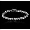 Image 1 : 14KT White Gold 6.75ctw Diamond Tennis Bracelet