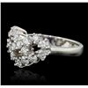 Image 2 : 14KT White Gold 1.50ctw Diamond Ring