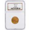 Image 1 : 1885-S NGC MS64 $5 Liberty Head Half Eagle Gold Coin