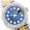 Image 1 : Rolex President Tridor 1.00ctw Diamond DateJust Ladies Watch