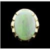 Image 1 : 14KT Yellow Gold 13.37ct Opal and Diamond Ring