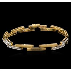 0.49ctw Diamond Bracelet - 14KT Yellow Gold