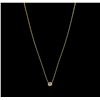 Image 2 : 14KT Yellow Gold 0.34ct Brown Diamond Necklace