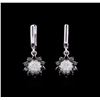 Image 1 : 1.36ctw Diamond Earrings - 14KT White Gold