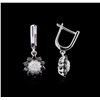 Image 2 : 1.36ctw Diamond Earrings - 14KT White Gold