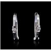 Image 1 : 14KT White Gold 0.04ctw Diamond Earrings