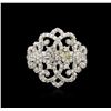 Image 1 : 1.10ctw Diamond Ring - 14KT White Gold