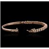 Image 3 : 14KT Rose Gold 1.59ctw Diamond Bracelet