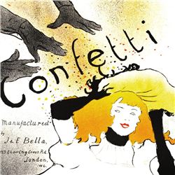 Henri de Toulouse-Lautre、Confetti、希少画集画 Confetti | Henri De Toulouse-Lautrec | RoGallery