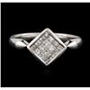 Image 1 : 14KT White Gold 0.60ctw Diamond Ring