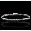 Image 1 : 10KT White Gold 0.35ctw Diamond Bracelet
