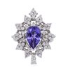 Image 1 : 14KT White Gold 2.45ct Tanzanite and Diamond Ring
