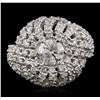 Image 1 : 14KT White Gold 2.00ctw Diamond Ring