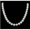 Image 1 : 14KT White Gold Pearl Necklace