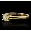 Image 2 : 14KT Yellow Gold 0.57ct Brilliant Cut Diamond Ring