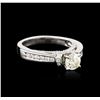 Image 2 : 14KT White Gold 1.36ctw Diamond Ring