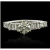 Image 1 : 18KT White Gold 1.73ctw Diamond Ring