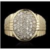 Image 1 : 10KT Yellow Gold 0.75ctw Diamond Ring