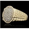 Image 2 : 10KT Yellow Gold 0.75ctw Diamond Ring