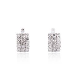 14KT White Gold 2.41ctw Diamond Earrings