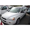 Image 1 : 2008 CHEVROLET UPLANDER, 3 DOOR CARGO VAN, WHITE, VIN # 1GBDV13168D141421