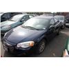 Image 1 : 2005 CHRYSLER SEBRING TOURING, 4 DOOR SEDAN, BLUE, VIN # 1C3EL56R25N652293