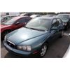 Image 1 : 2002 HYUNDAI ELANTRA VE, 4 DOOR SEDAN, GREEN, VIN # KMHDN45D62U227593