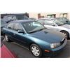 Image 2 : 2002 HYUNDAI ELANTRA VE, 4 DOOR SEDAN, GREEN, VIN # KMHDN45D62U227593