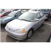 Image 1 : 2002 HONDA CIVIC, 4 DOOR SEDAN, GREY, VIN # 2HGES16892H918784