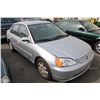 Image 2 : 2002 HONDA CIVIC, 4 DOOR SEDAN, GREY, VIN # 2HGES16892H918784