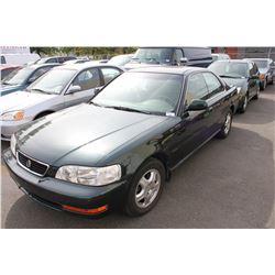 1996 ACURA 2.5TL, 4 DOOR SEDAN, GREEN, VIN # JH4UA264XTC800813