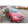 Image 2 : 2003 FORD FOCUS SE, 4 DOOR SEDAN, RED VIN # 1FAFP343X3W159353