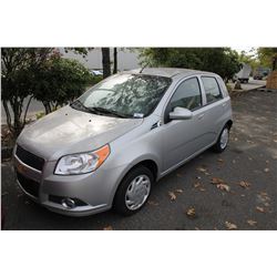 2010 CHEVROLET AVEO5, 4 DOOR HATCHBACK, GREY, VIN # 3G1TB6DE9AL130744