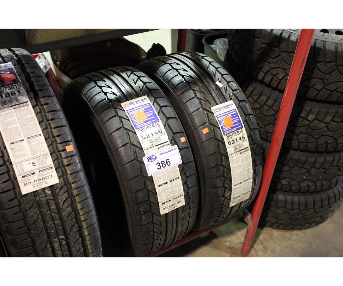 PAIR OF BF GOODRICH 205/55R15 TIRES