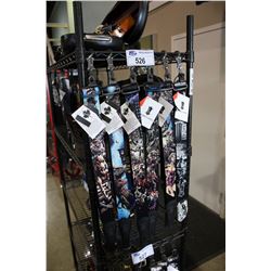 ASSORTED CHARACTER STYLE GUITAR STRAPS