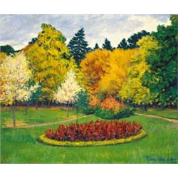 Kádár Géza (1878-1952) Oszi park Nagybányán, 1912.
