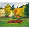 Image 1 : Kádár Géza (1878-1952) Oszi park Nagybányán, 1912.