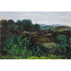 Perlmutter Izsák (1866-1932) Zöldello dombok