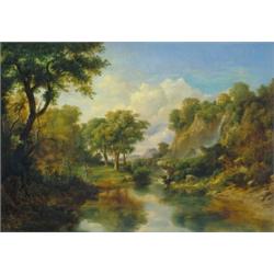 Id. és Ifj. Markó Károly (1791-1860) és (1822-1891) Mitológiai jelenet Tivoli mellett, 1840-es évek