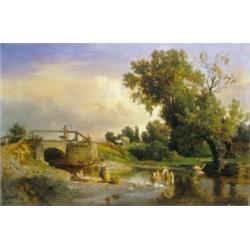 Molnár József (1821-1899) Patakpart