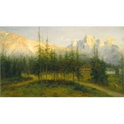Telepy Károly (1828-1906) Alpesi táj 
