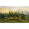 Image 1 : Telepy Károly (1828-1906) Alpesi táj 