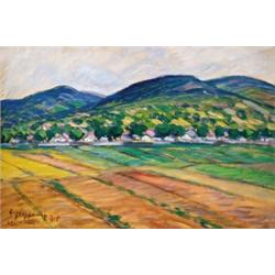 Egry József (1883-1951) Leányfalu, 1915.