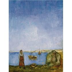 Iványi Grünwald Béla (1867-1940) Olasz tengerpart, 1904-05